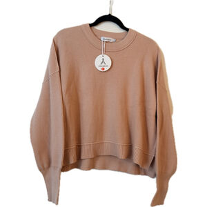 Anrabess Women’s Peach Knit Sweater L NWT